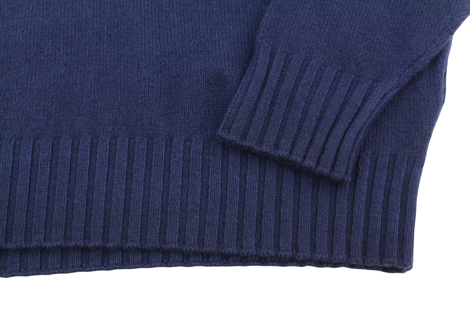 FILIPPO DE LAURENTIIS Men Jumper IT54 XL Blue Merino Wool Cashmere Knit Pull On