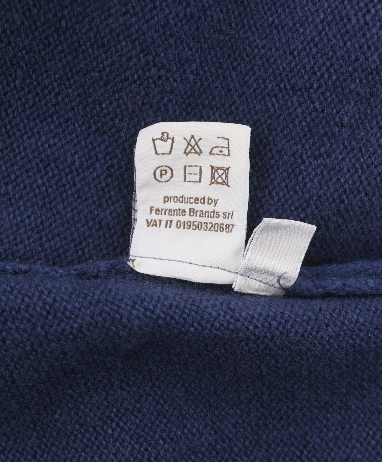 FILIPPO DE LAURENTIIS Men Jumper IT54 XL Blue Merino Wool Cashmere Knit Pull On