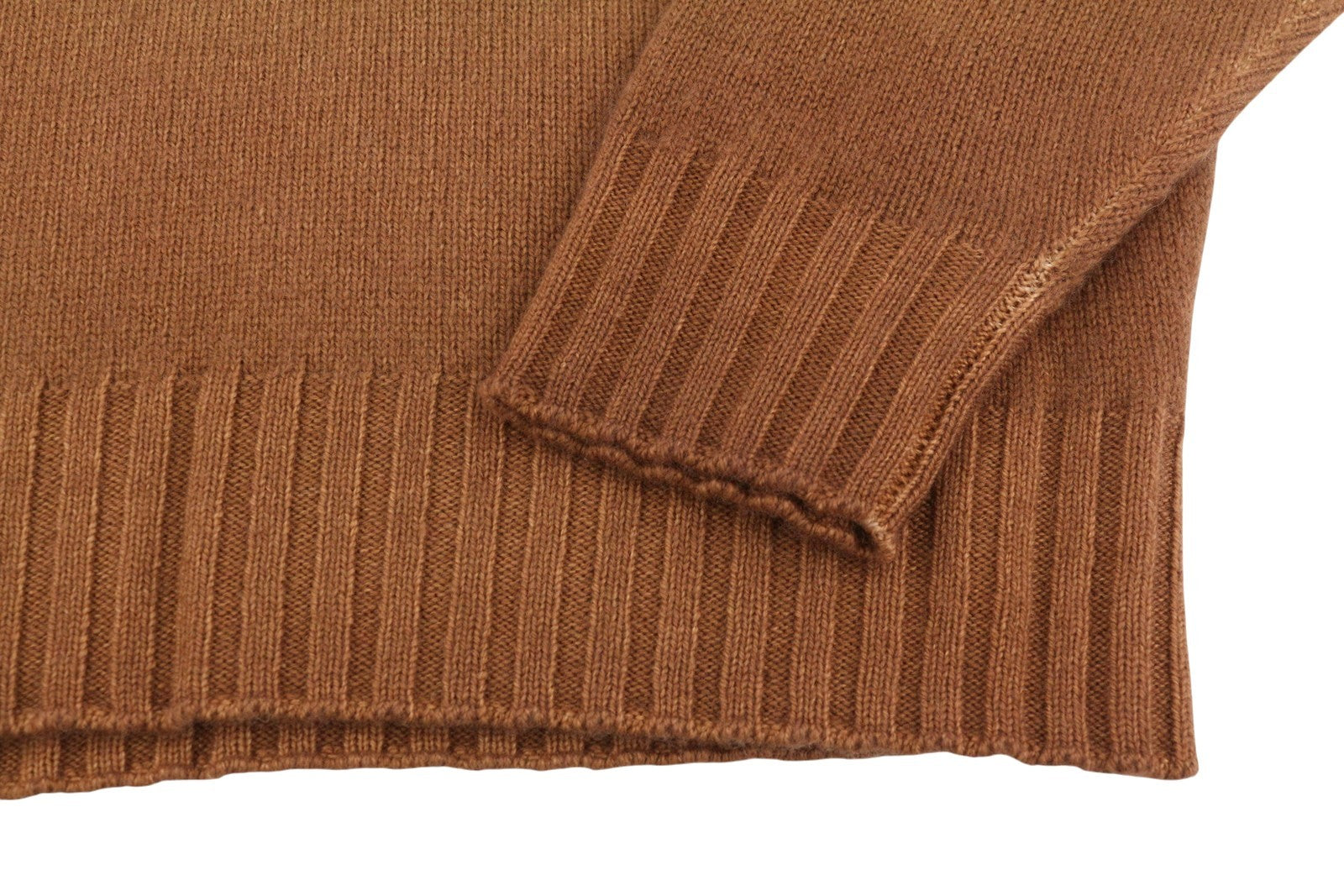 FILIPPO DE LAURENTIIS Men Jumper IT46 XS Brown Merino Wool Cashmere Knit Pull On
