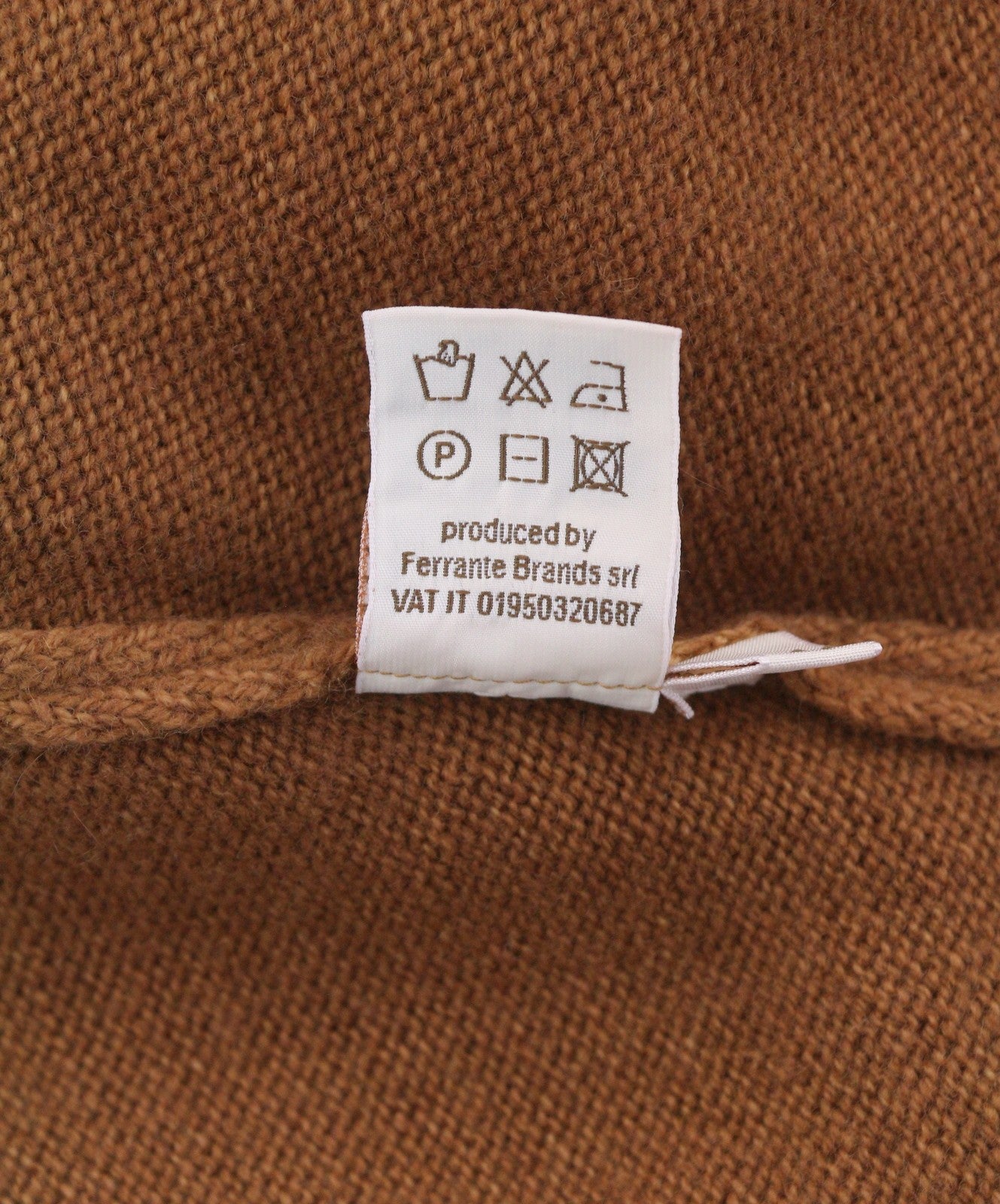 FILIPPO DE LAURENTIIS Men Jumper IT46 XS Brown Merino Wool Cashmere Knit Pull On