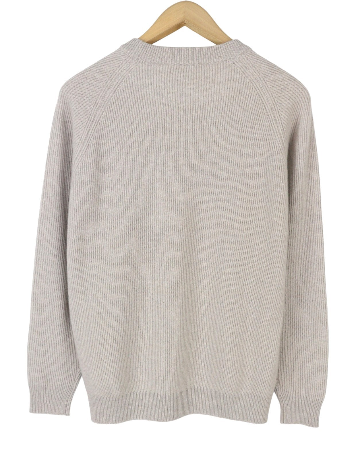 FILIPPO DE LAURENTIIS Men Jumper IT50 M Grey Melange Merino Wool Cashmere Knit