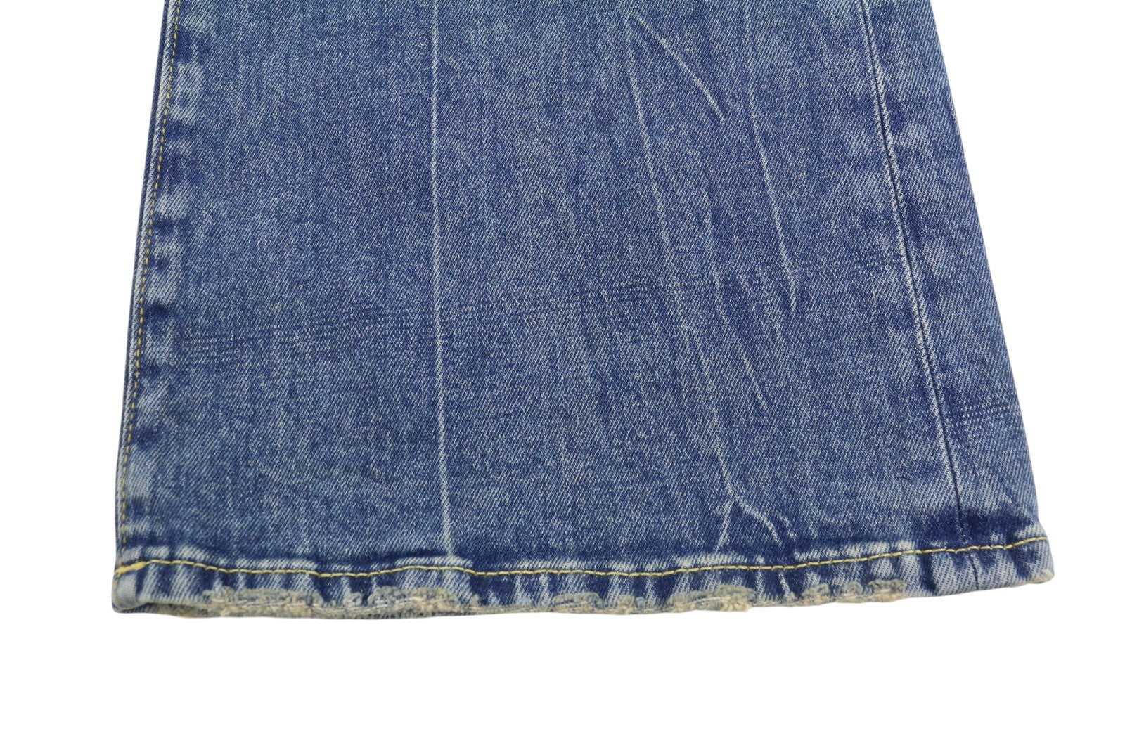 R13 Jane Women Jeans 24 Kelly Stretch Straight Whiskers Faded Blue SS26
