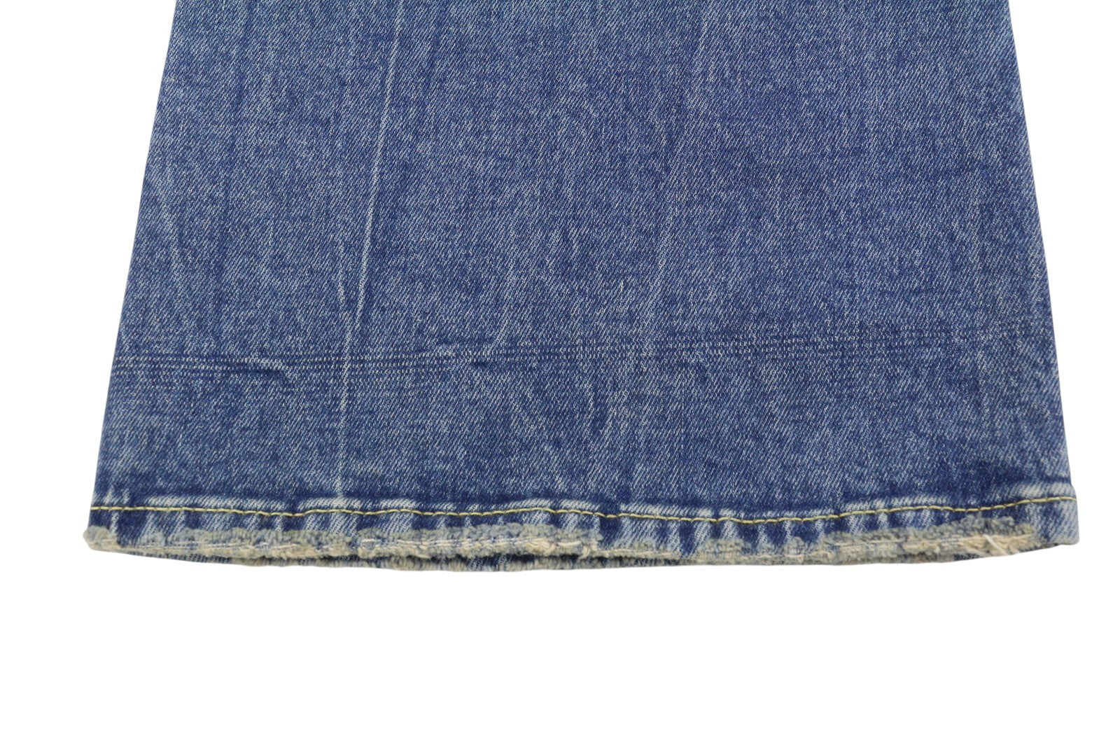 R13 Jane Women Jeans 24 Kelly Stretch Straight Whiskers Faded Blue SS26