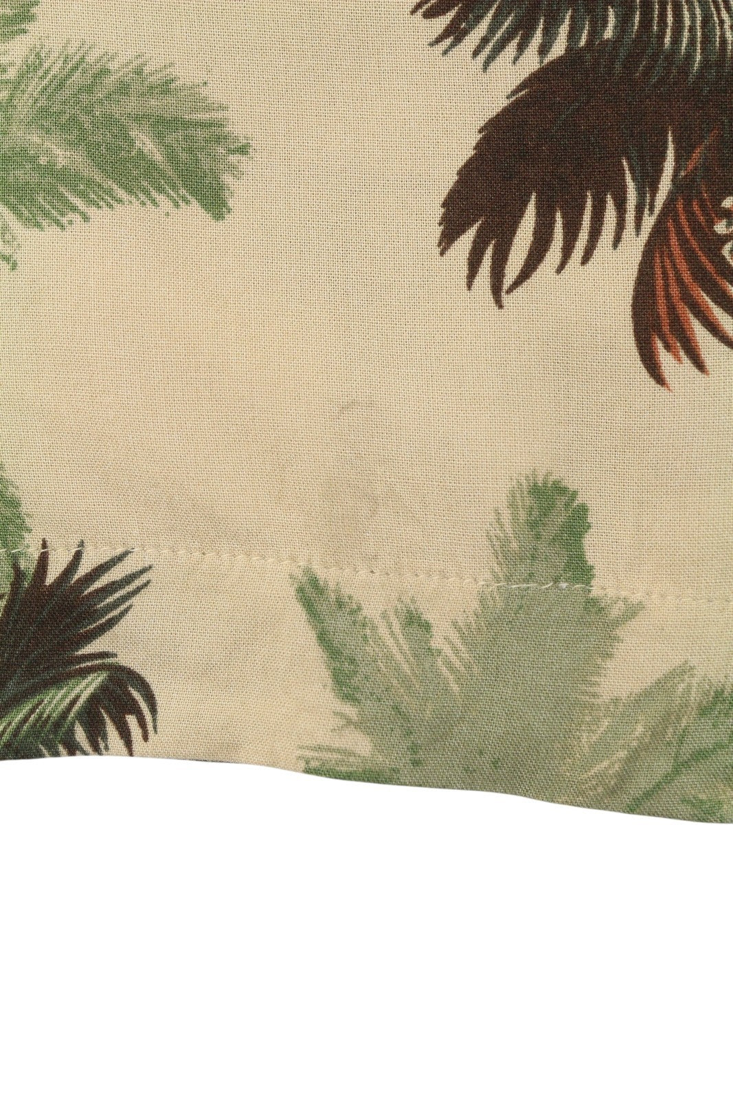 SUPERDRY Women Shorts L Brown Palm Tree Print Pleated Belted
