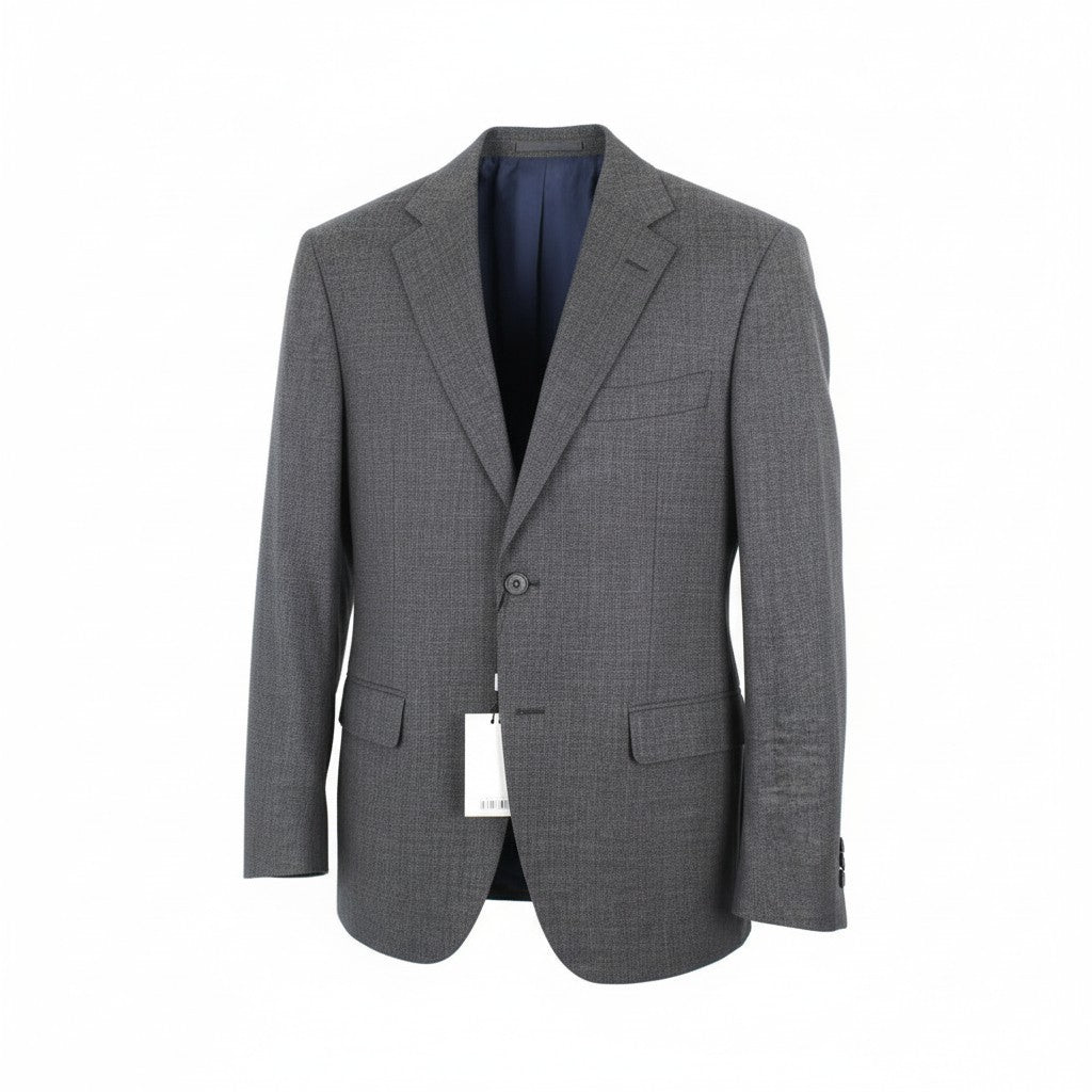 SUITSUPPLY Napoli Men Blazer UK40L Pure Wool Super 110's Grey Straight-Slim