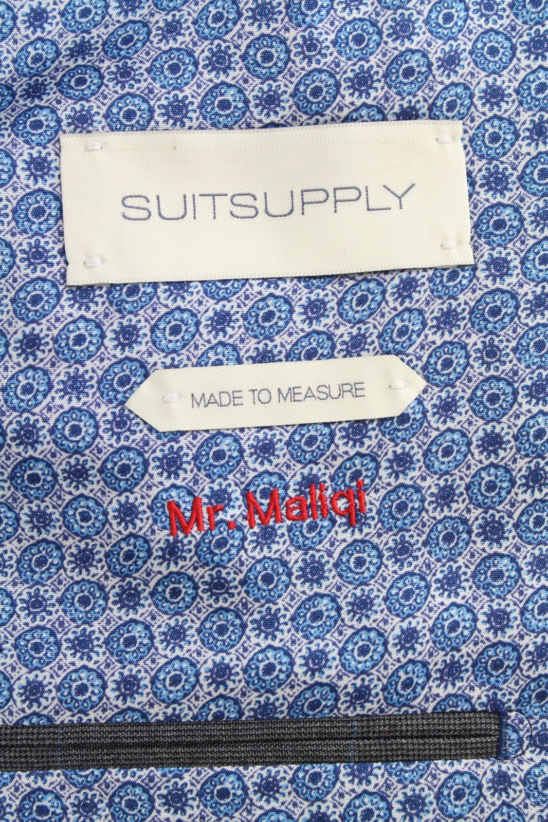SUITSUPPLY Lazio Men Blazer UK36 Grey Pure Wool Checked Single-Breasted Lined