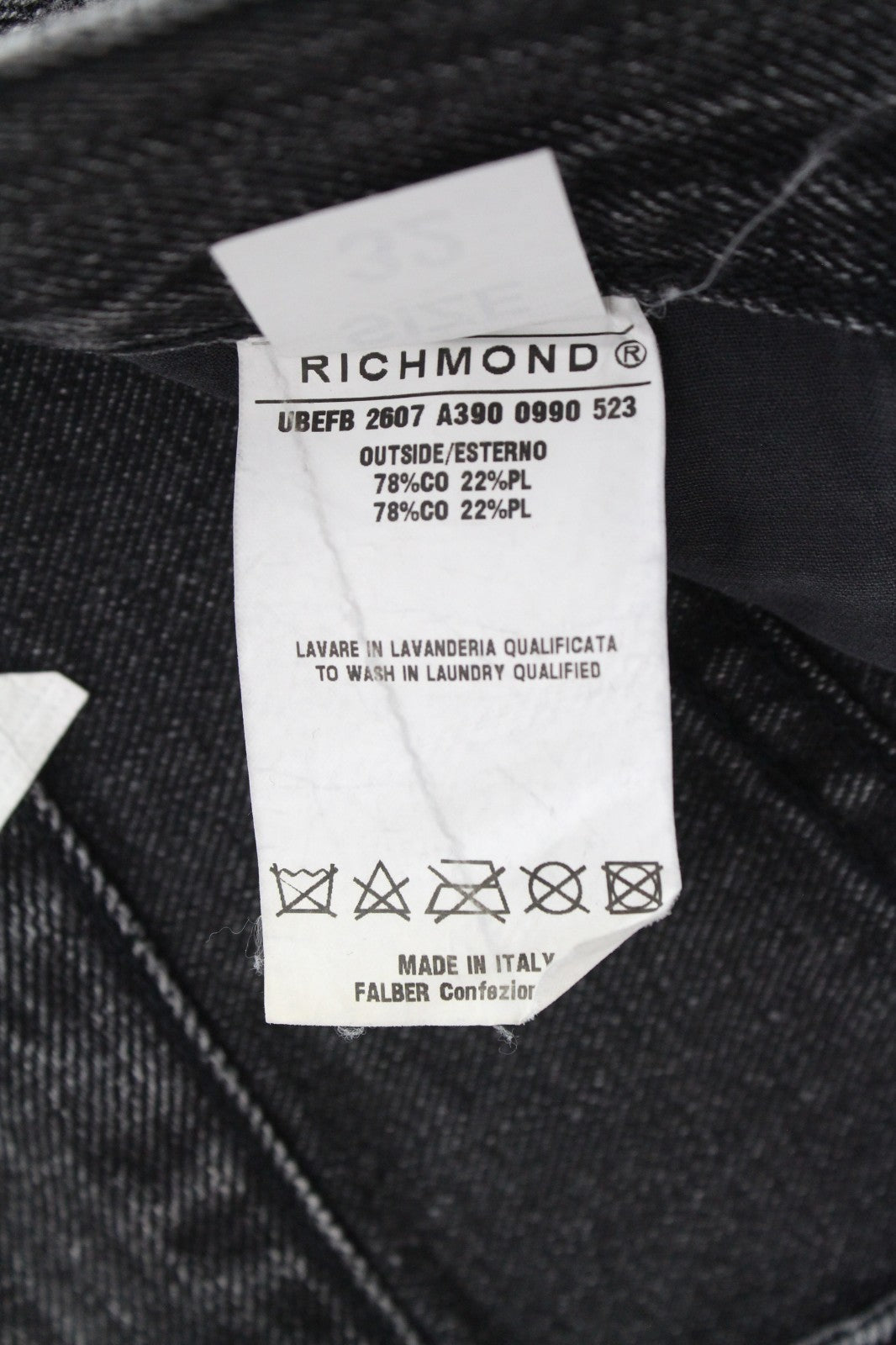 RICHMOND  Men Shorts 32 Grey Skinny Cotton Blend Low Rise Distressed Washed