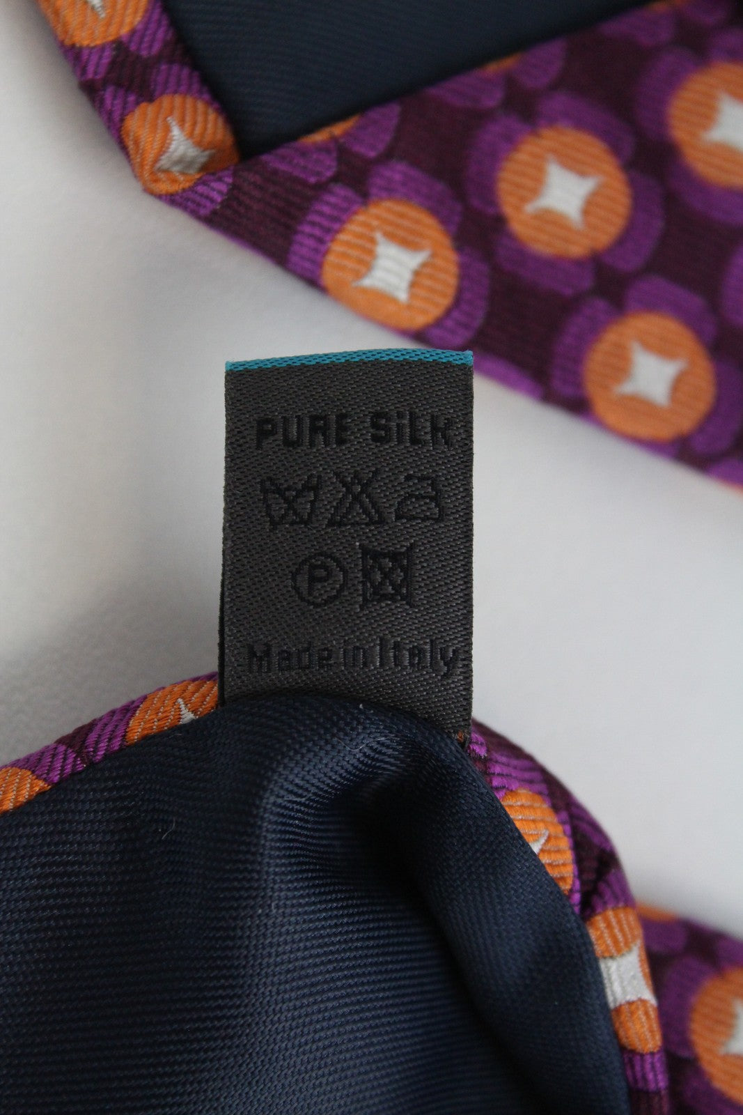 SUITSUPPLY Men Tie ~147 x 6 cm Purple Pure Silk Patterned Pointed-End Classic