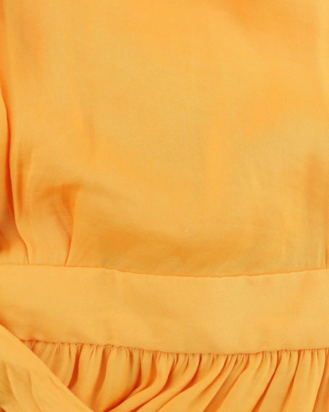 MAISON SCOTCH Women Dress S Yellow Wrap Belted Short Sleeve Mid Length