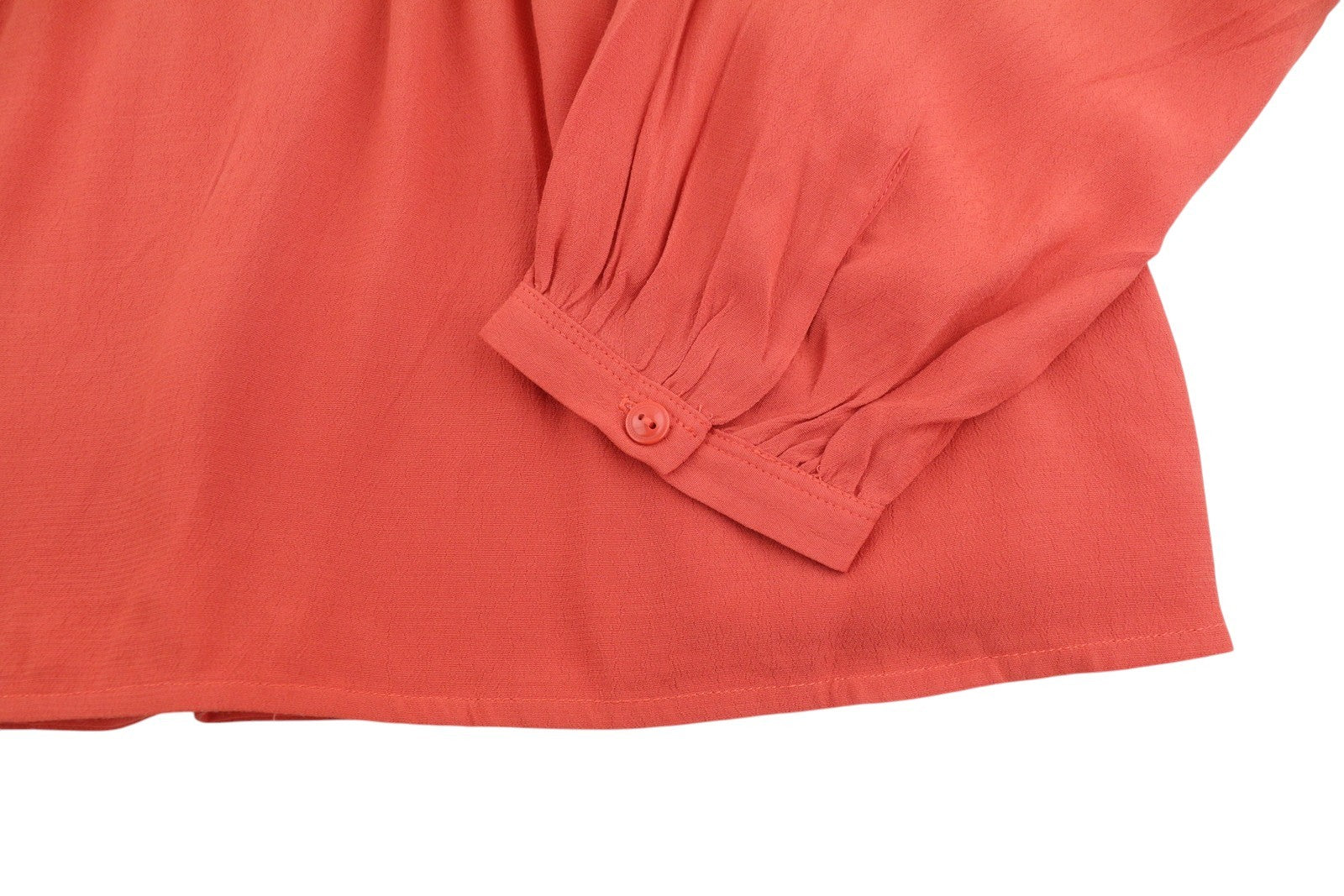 NOA NOA Soft Moss Solid Women Dress EU46 2XL Orange Half Button Knee-Length