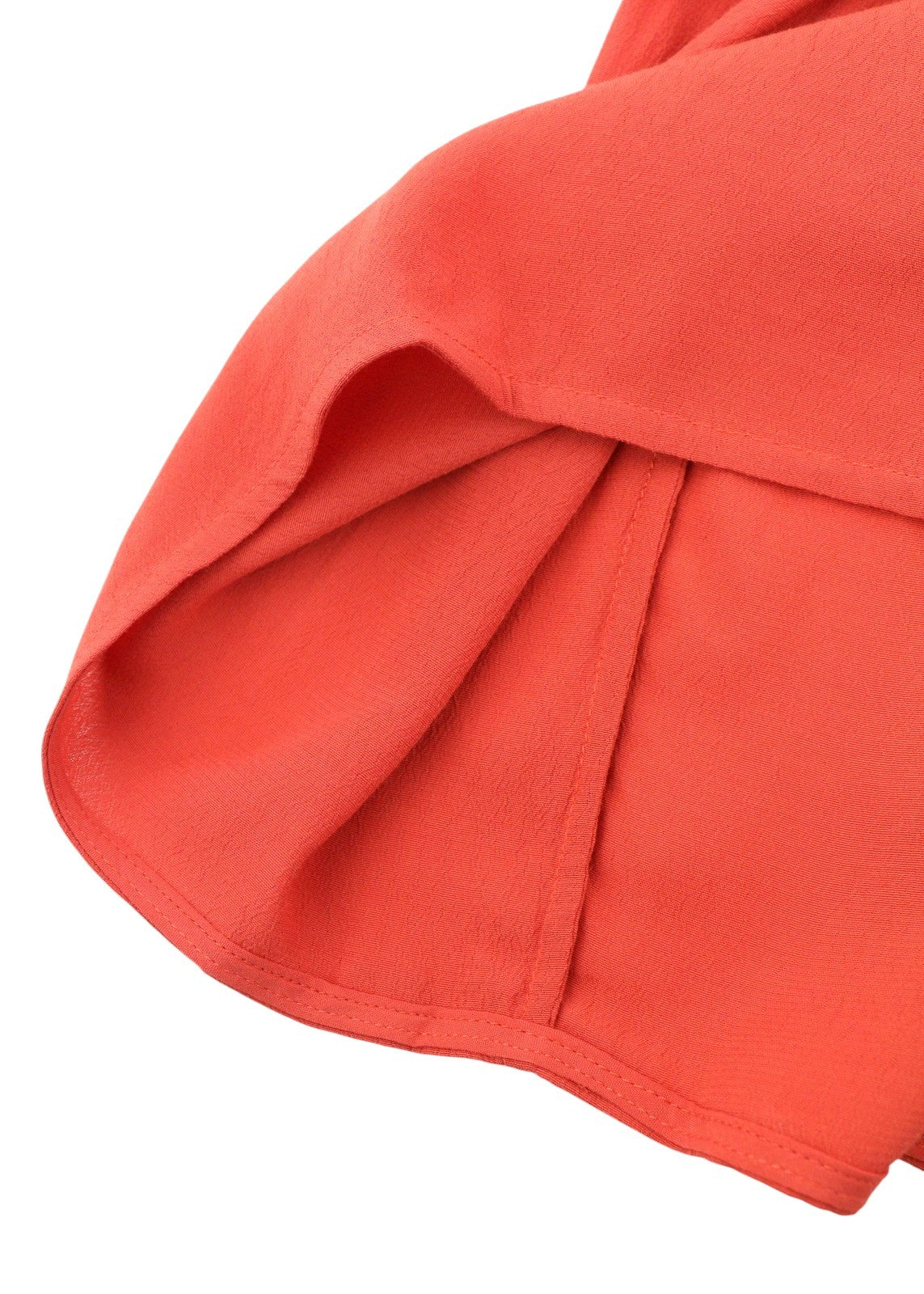 NOA NOA Soft Moss Solid Women Dress EU46 2XL Orange Half Button Knee-Length