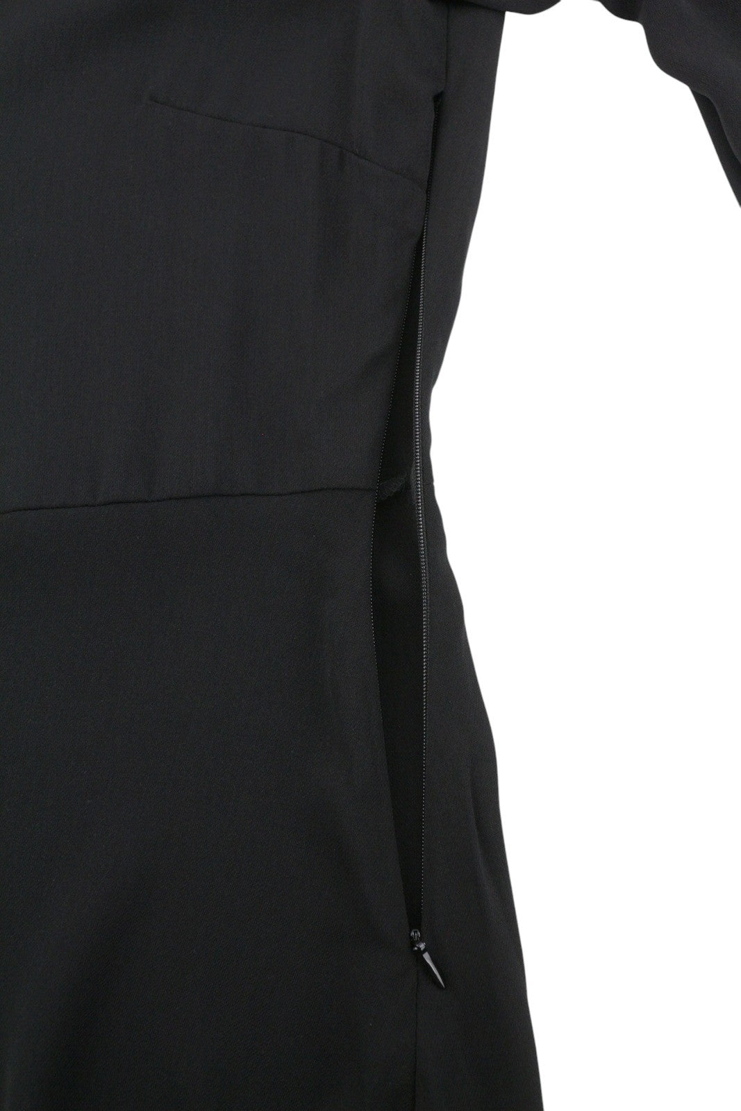 VILA Nalu L/S Women Dress EU36 S Black Half Button Long Sleeved Knee-Length