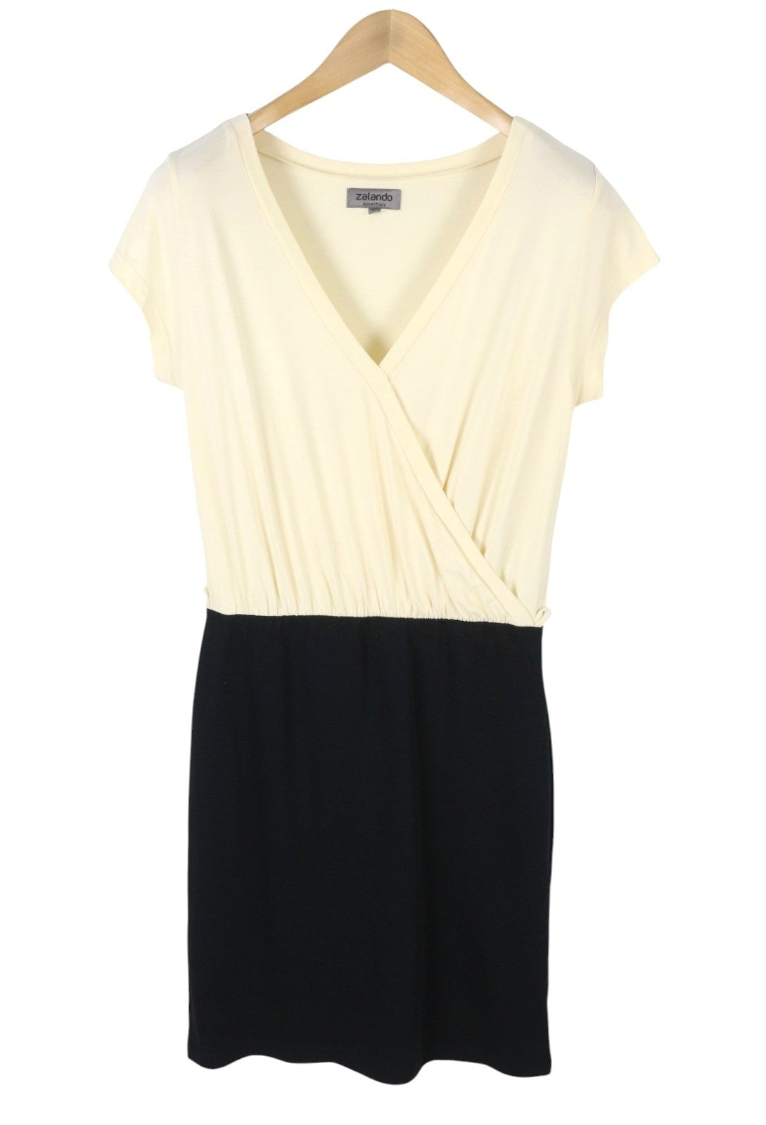 ZALANDO ESSENTIALS Women Dress EU38 M Short Sleeve Wrap Knee-Length