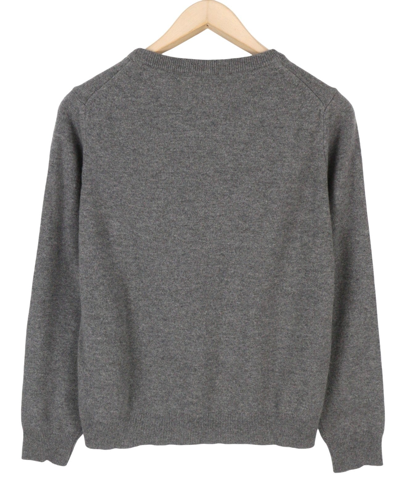 GANT Superfine Lambswool C-Neck Women Jumper L Dark Grey Melange Knitwear