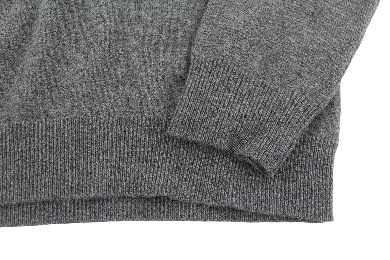 GANT Superfine Lambswool C-Neck Women Jumper S Dark Grey Melange Knit Top