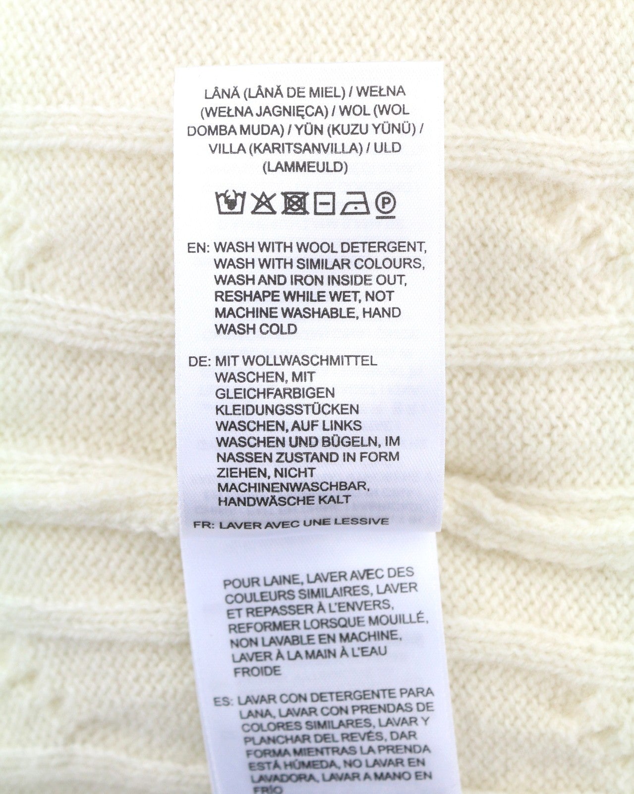 GANT Lambswool Cable C-Neck Women Jumper L Cream Soft Knit Pull On
