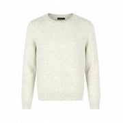 GANT Cotton Linen Neps Crew Women Jumper XL Cream Multi Knit Sweater