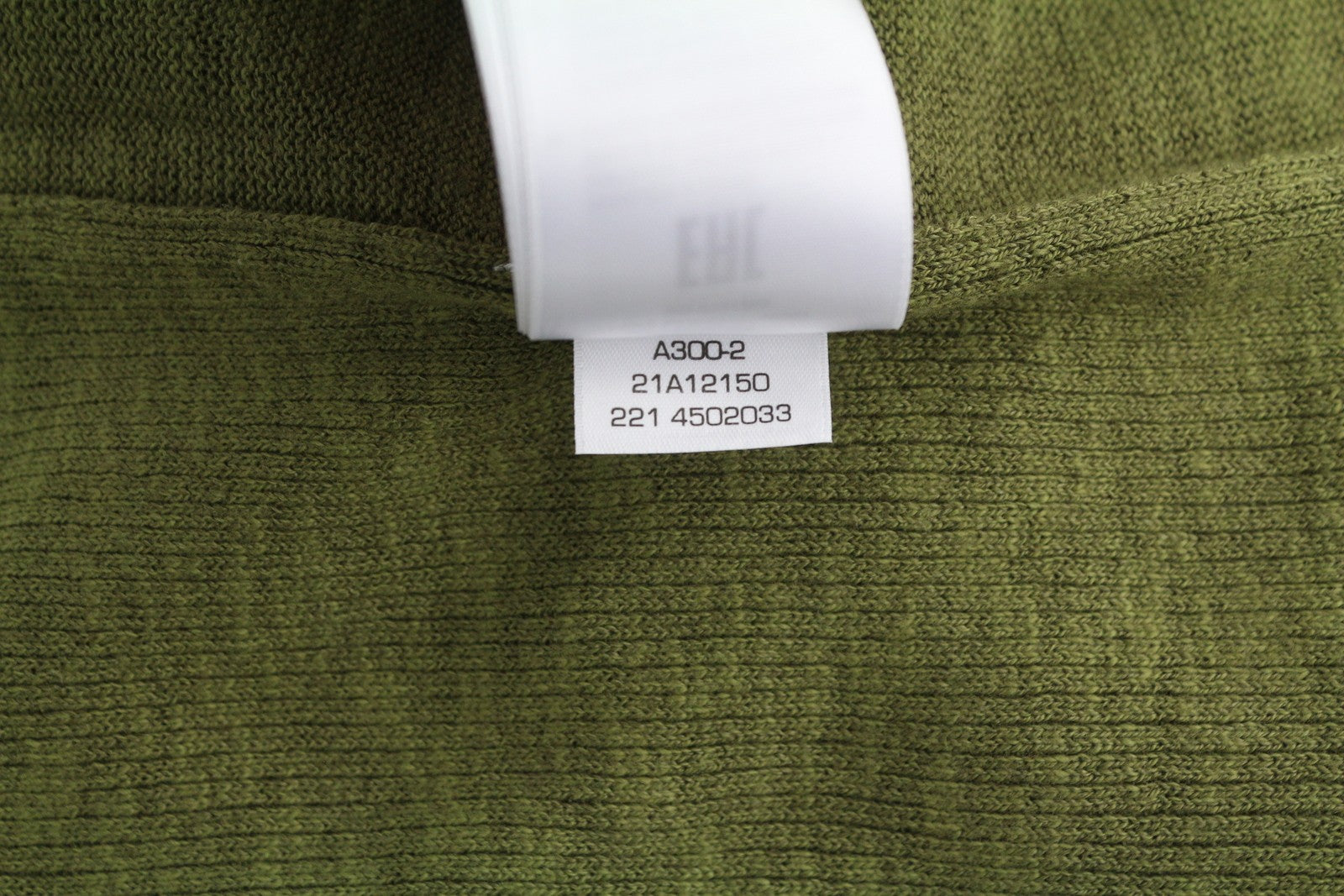 GANT Ribbed Rugger Women Dress M Utility Green Melange Linen Blend Polo