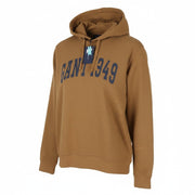GANT Fall Sweat Men Hoodie L Roasted Walnut Front Logo Hooded Pull On