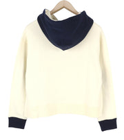 GANT Color Block Women Hoodie S Evening Blue Oversized Hooded Pull On