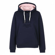 GANT New Haven Women Hoodie M Dark Blue Logo Kangaroo Pocket Pull On