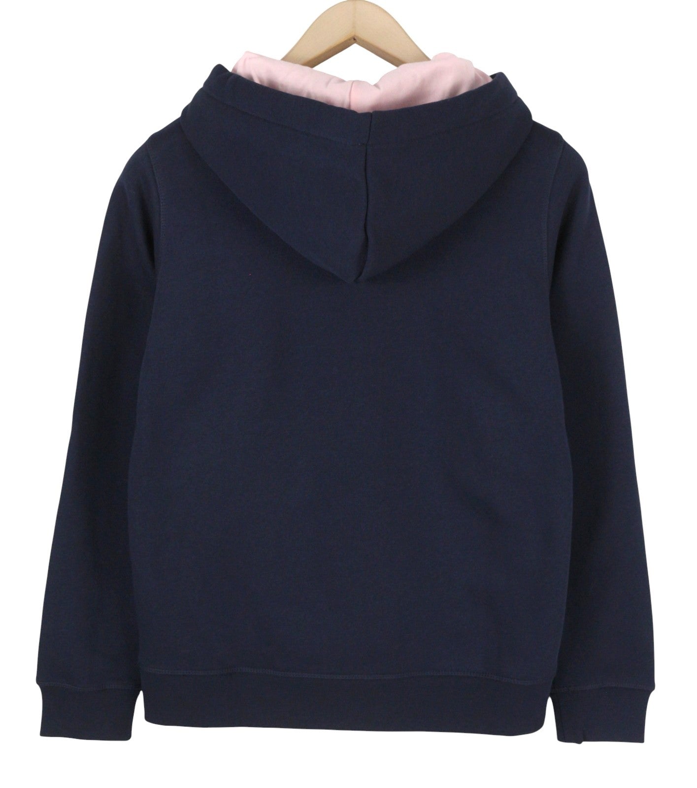 GANT New Haven Women Hoodie M Dark Blue Logo Kangaroo Pocket Pull On