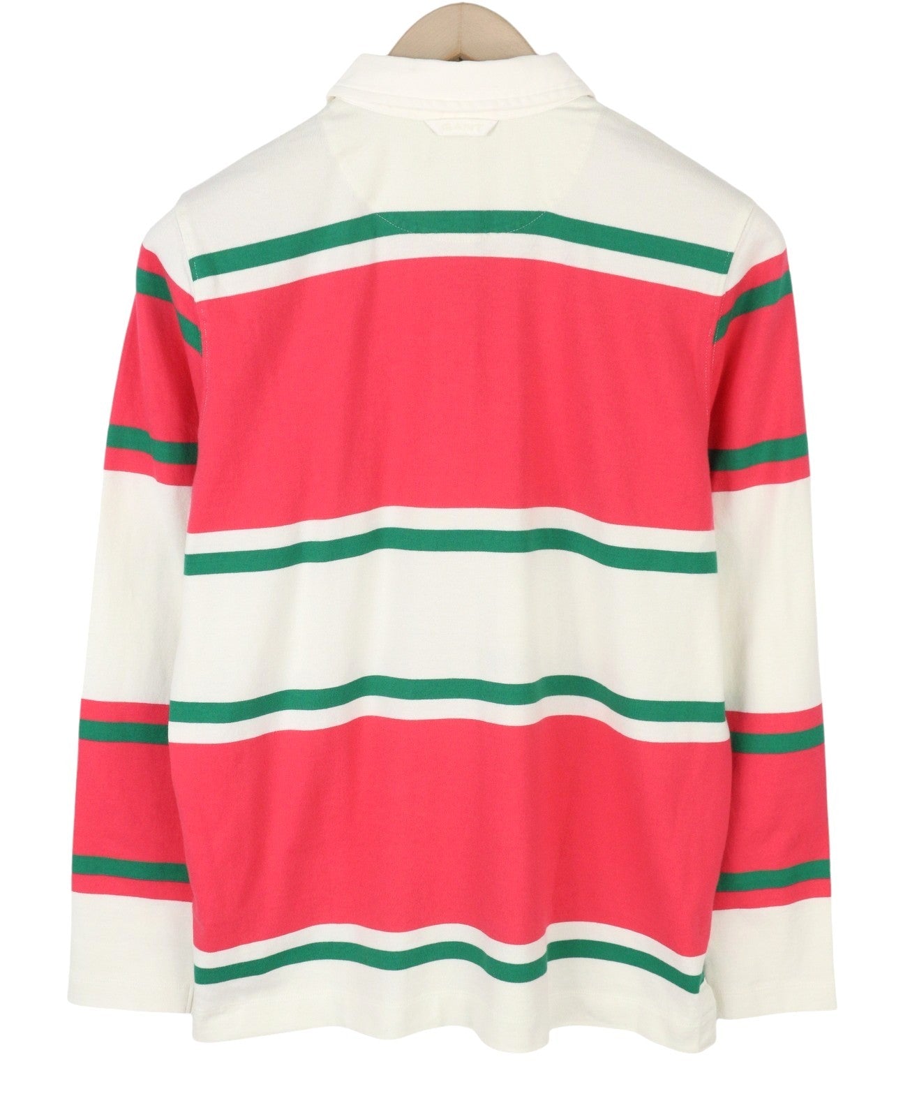 GANT Mixed Striped Heavy Rugger Women T-Shirt S Watermelon Red Rugby Polo