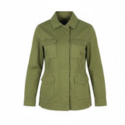 GANT Garment Dyed Field Women Jacket S Utility Green Drawstring Light