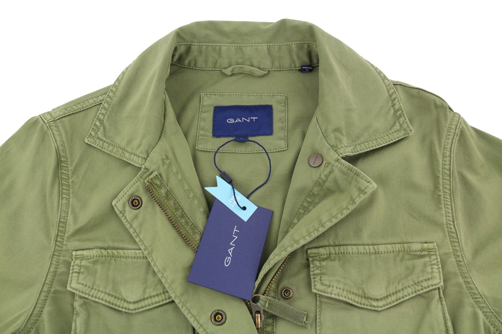 GANT Garment Dyed Field Women Jacket S Utility Green Drawstring Light
