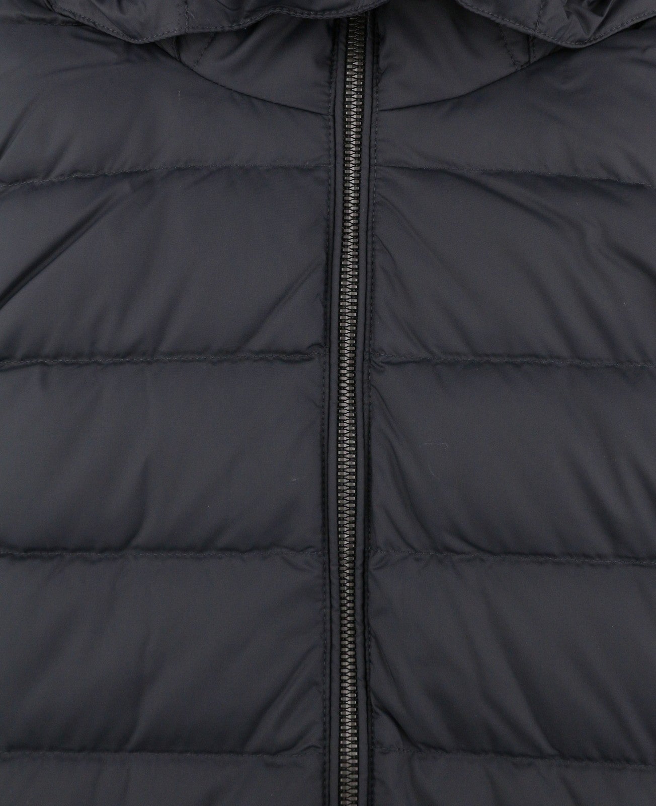 GANT Classic Down Long Women Jacket M Black Quilted Hood Coat
