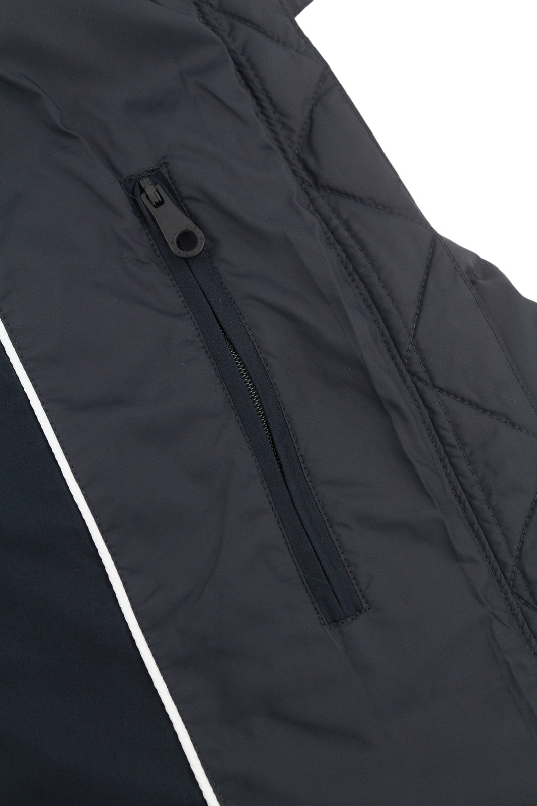 GANT Classic Down Long Women Jacket M Black Quilted Hood Coat