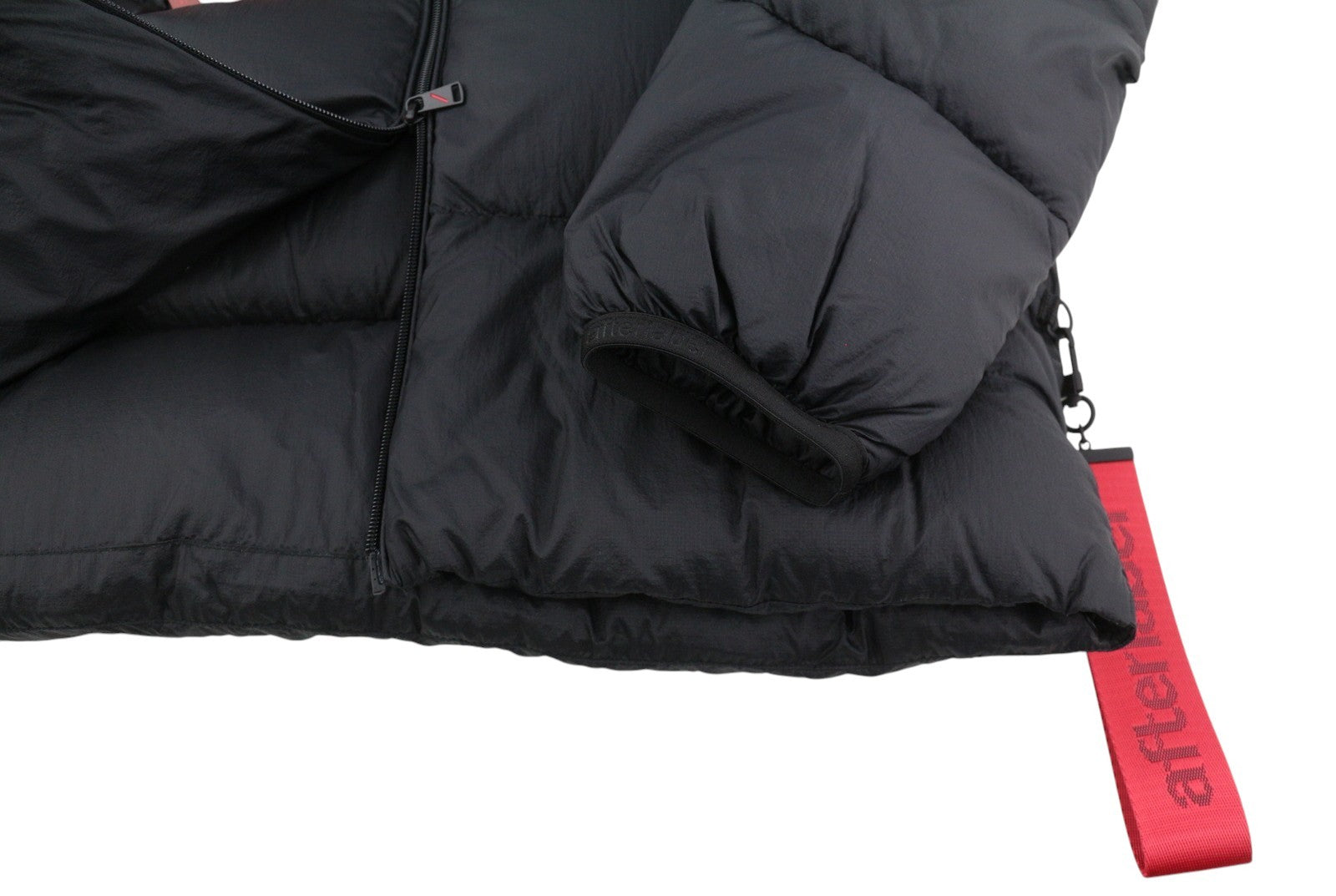 AFTER LABEL Quebec Men Jacket L Black Down Quilted Hooded Puffer RRP500