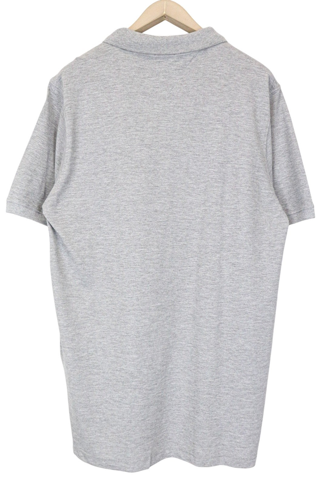 Tommy Jeans Men T-Shirt 2XL Casual Grey Pure Cotton Short Sleeved Polo