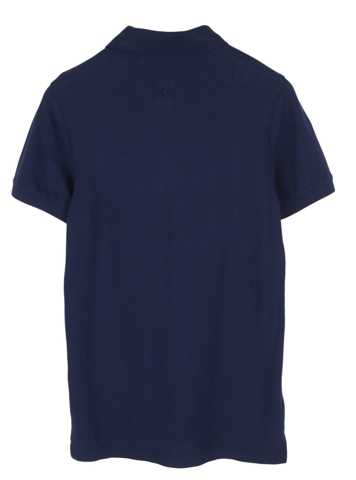 Tommy Jeans Men T-Shirt S Dark Blue Short Sleeve Polo Neck Cotton