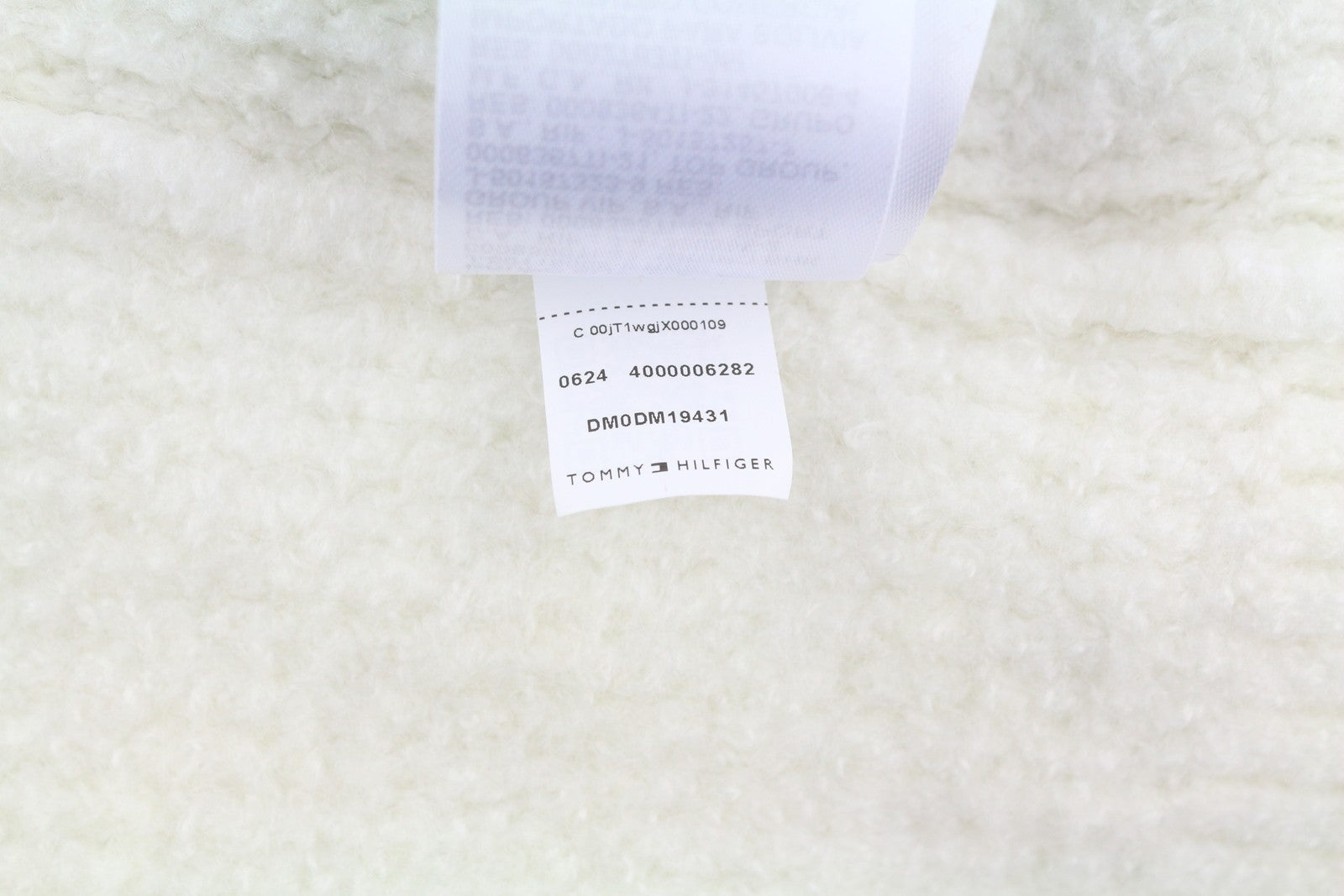 Tommy Jeans Req Waffle Men Jumper L Ancient White Melan Crew Neck Pull On