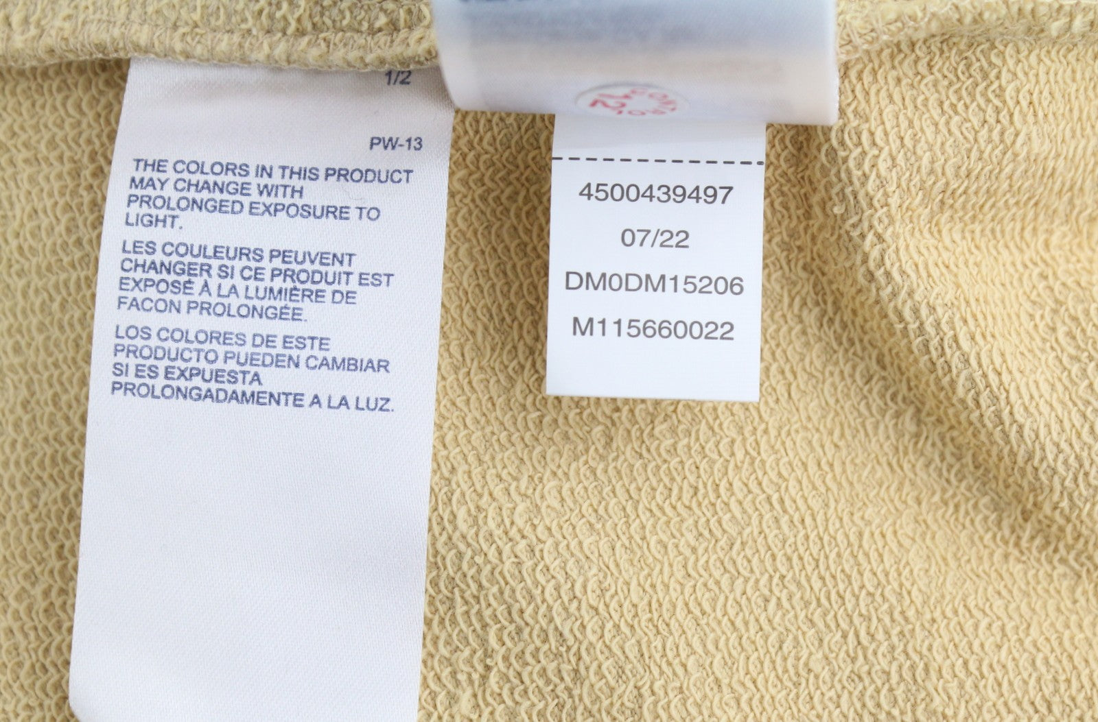 Tommy Jeans Men Sweatshirt 2XL Beige Crew Neck Embroidered Logo Pull On