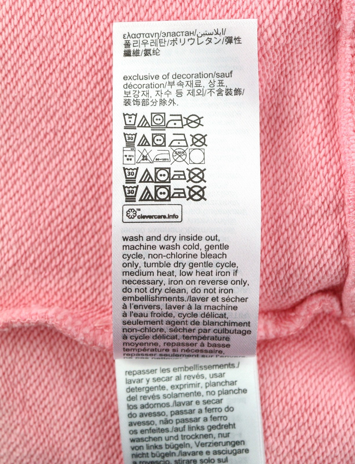 Tommy Jeans Men Sweatshirt L Pink Corron Crew Neck Front Logo Pull On