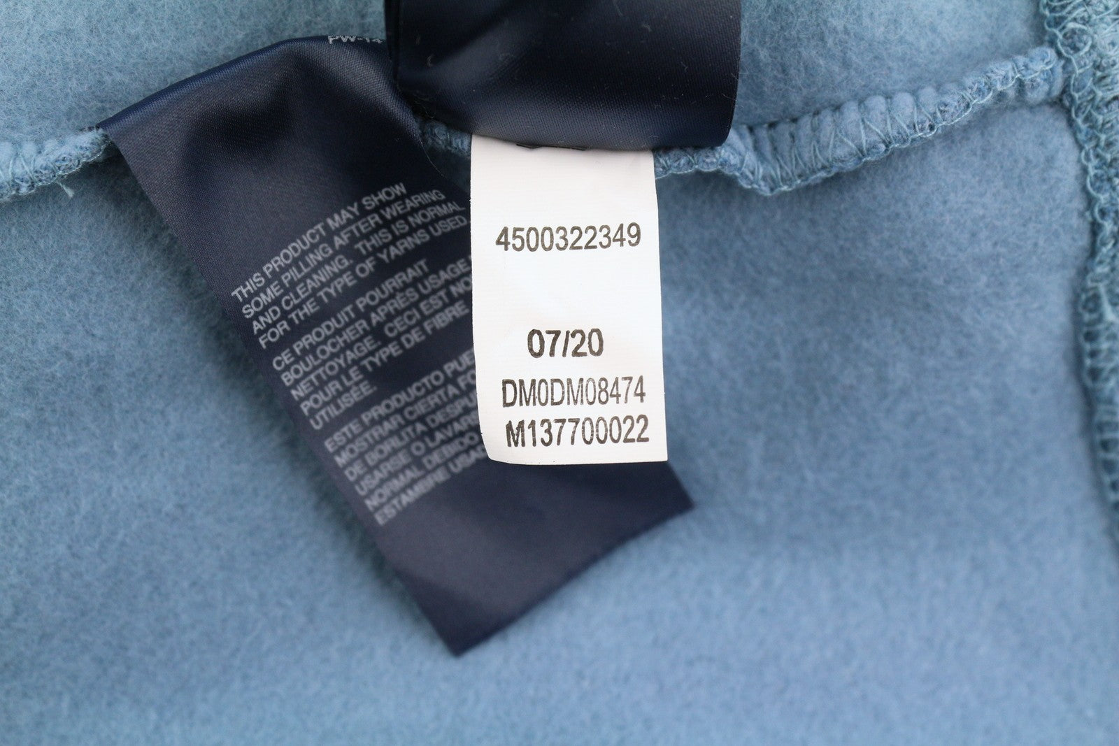Tommy Jeans Straight Loco Men Hoodie L Blue Kangaroo Pocket Logo Pull On