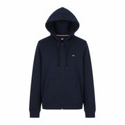 Tommy Jeans Req S Flag Zip Women Hoodie L Dark Night Navy Loose Fit Pockets