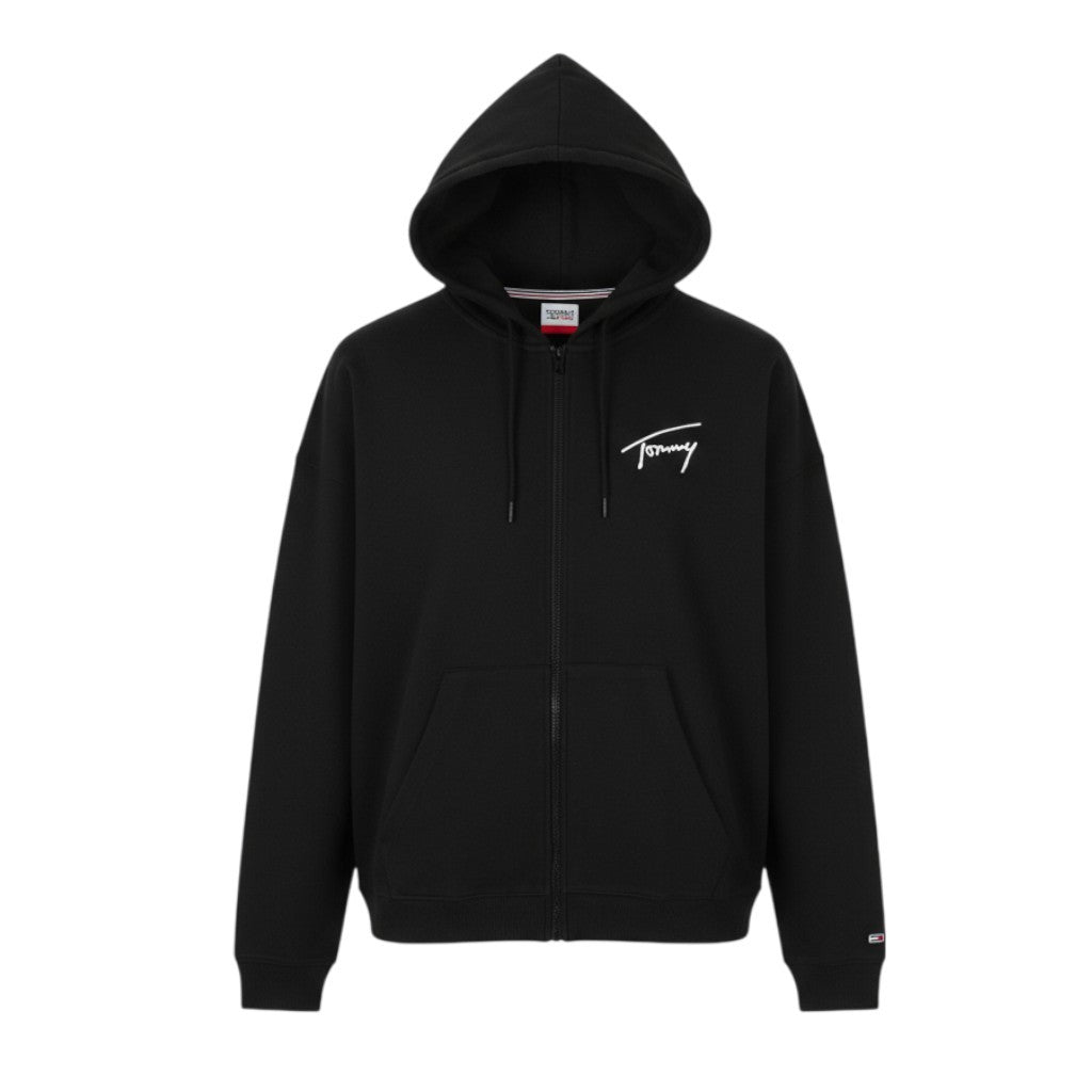 Black Cotton Hoodie