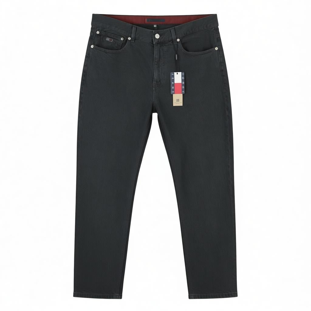Tommy Jeans Ryan Men Jeans W32/L32 Black Regular Straight Fit Zip Fly