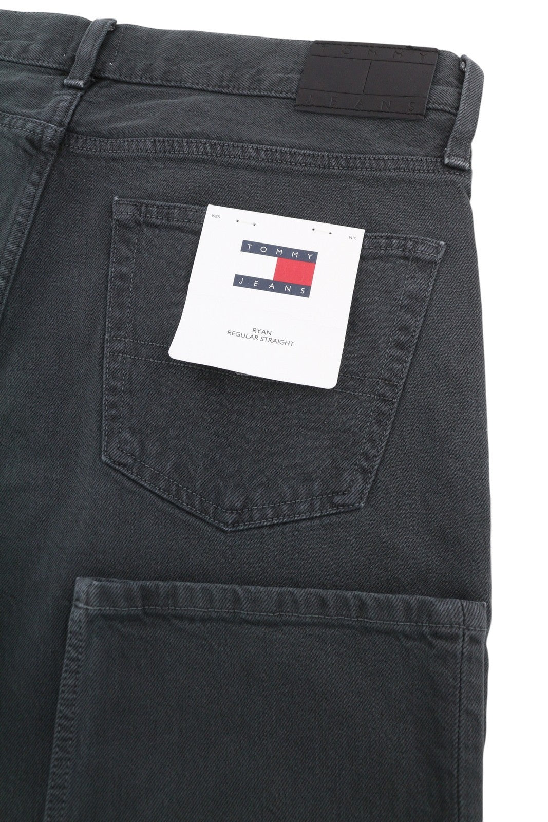 Tommy Jeans Ryan Men Jeans W32/L32 Black Regular Straight Fit Zip Fly