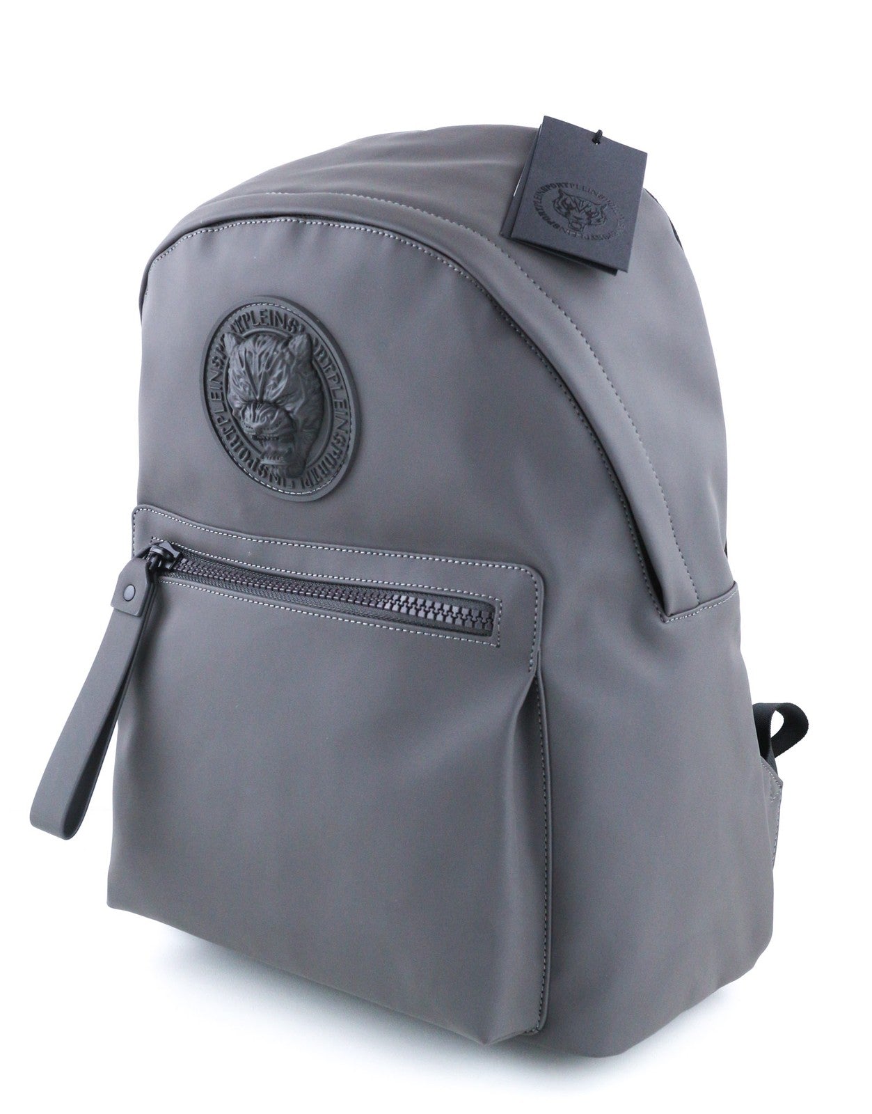 PLEIN SPORT Boston Men Bag OS Dark Grey Two Adjustable Handles Backpack