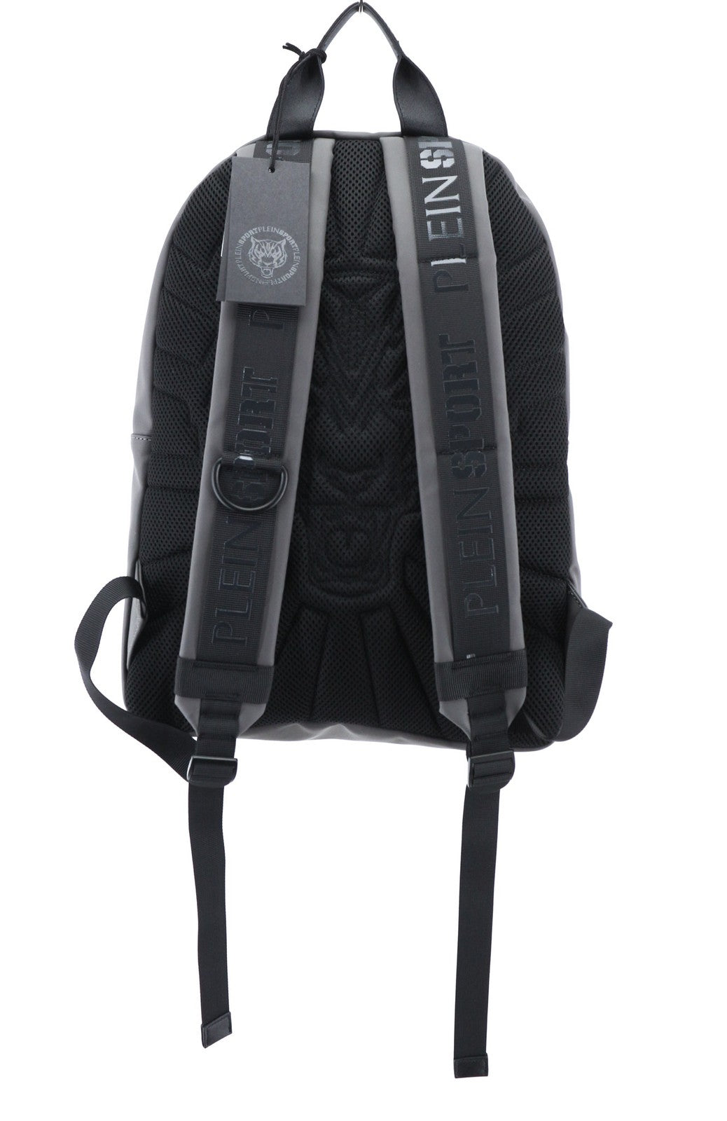 PLEIN SPORT Boston Men Bag OS Dark Grey Two Adjustable Handles Backpack