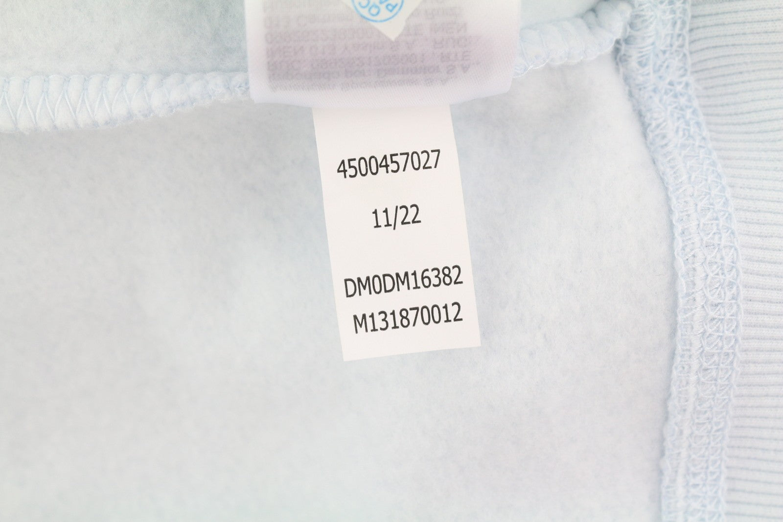 Tommy Jeans Men Hoodie L Light Blue Kangaroo Pocket Hooded Logos Pull On
