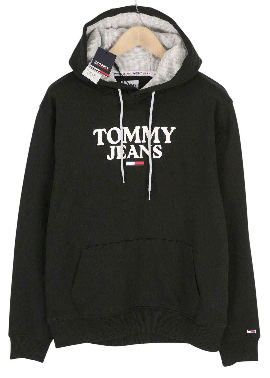 Black Cotton Hoodie