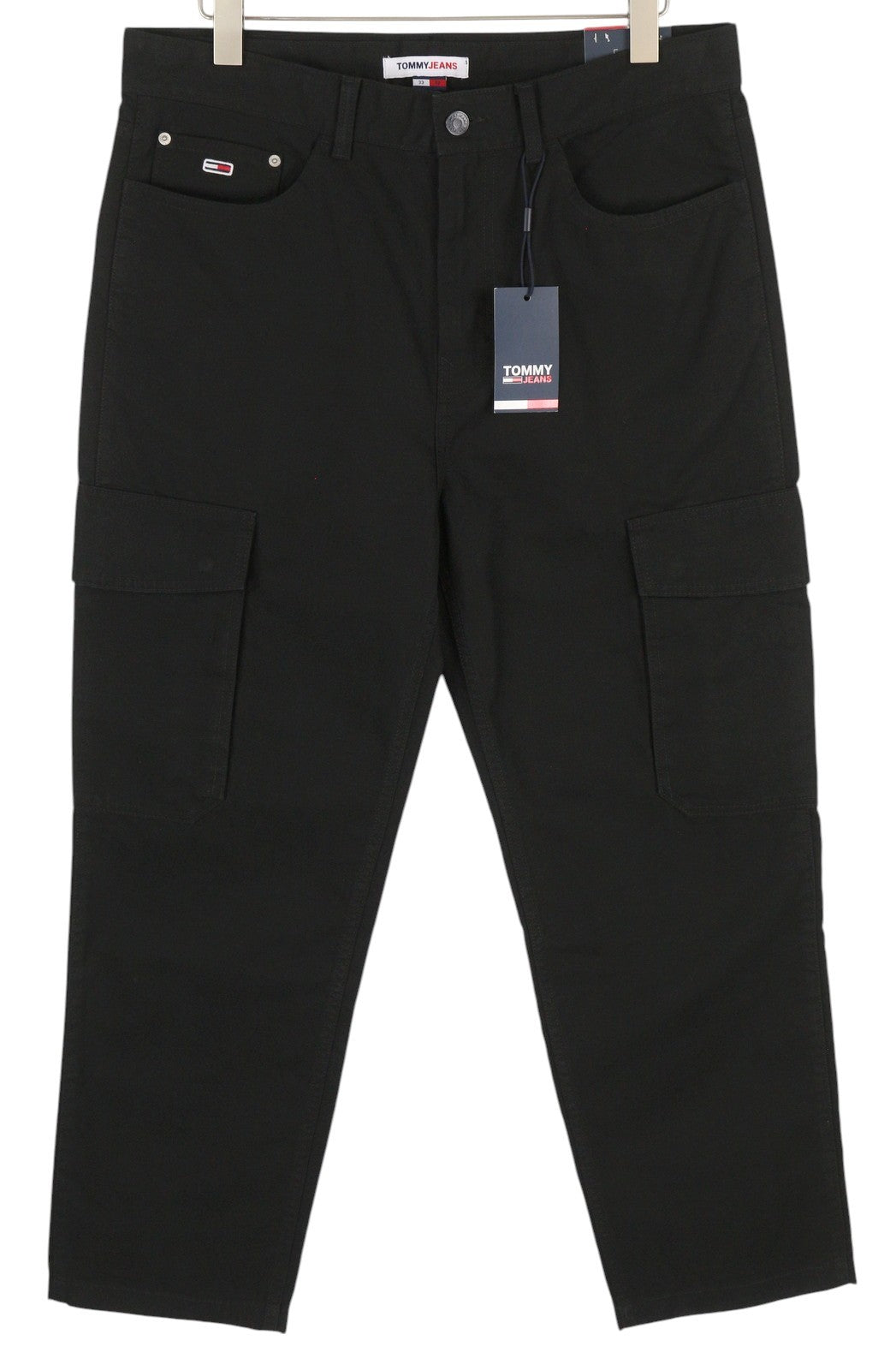 Tommy Jeans Skater Carpenter Men Trousers W33/L32 Black Cargo Zip Fly RRP139