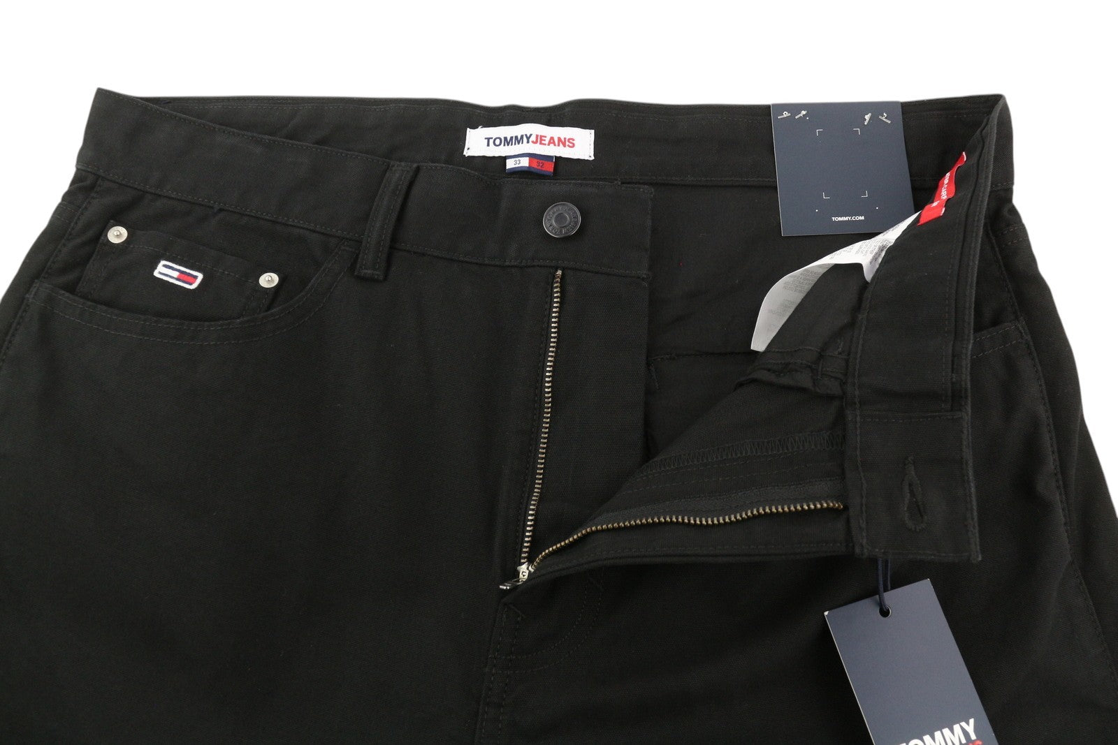 Tommy Jeans Skater Carpenter Men Trousers W33/L32 Black Cargo Regular RRP139