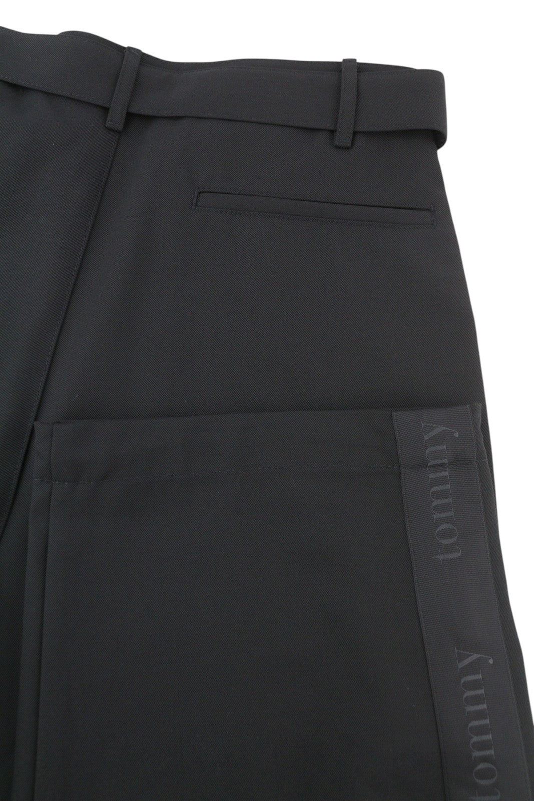 Tommy Jeans Wide Fit Cargo Men Trousers W28/L32 Wool Blend Belted RRP151
