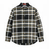 Black Cotton Button-Up